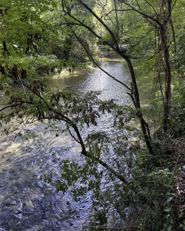 Fiume Aterno nelle gole di San Venanzio