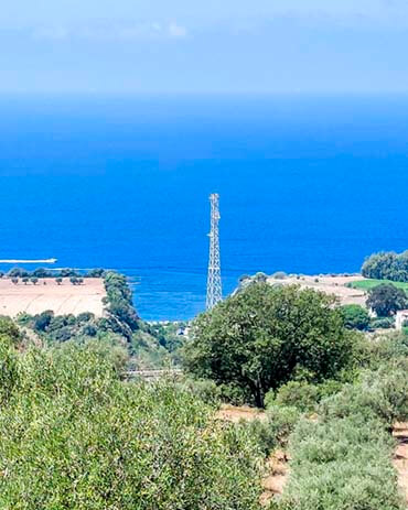 Panorama sulla spiaggia di Formicoli